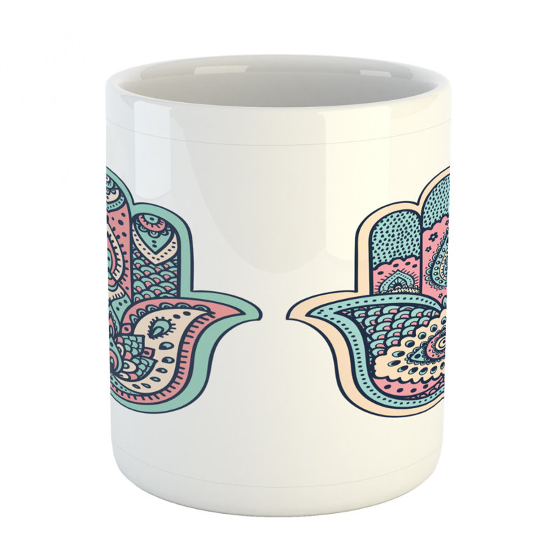 Grande tasse à café hamsa
