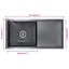Belfry Kitchen ArAgon 440mm W Steel Kitchen Sink-2082121028