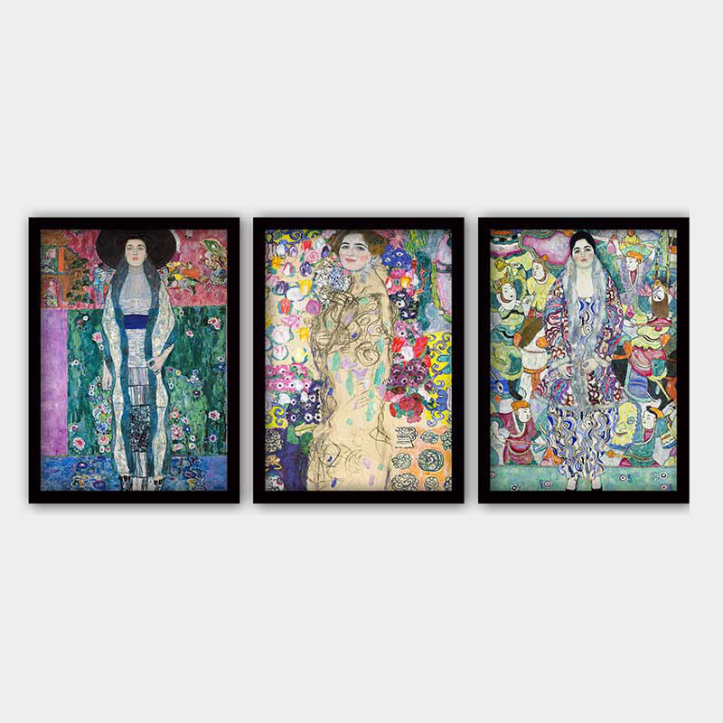 Stunning Decorative Framed Painting Set (3 Pieces), 21.7 x 29.5 Inches Each | 100% Wooden Frame with 0.8 Inch Polystyrene | UV Digital Printing | Perfect for Living Room, Office & Gallery Wall Decor