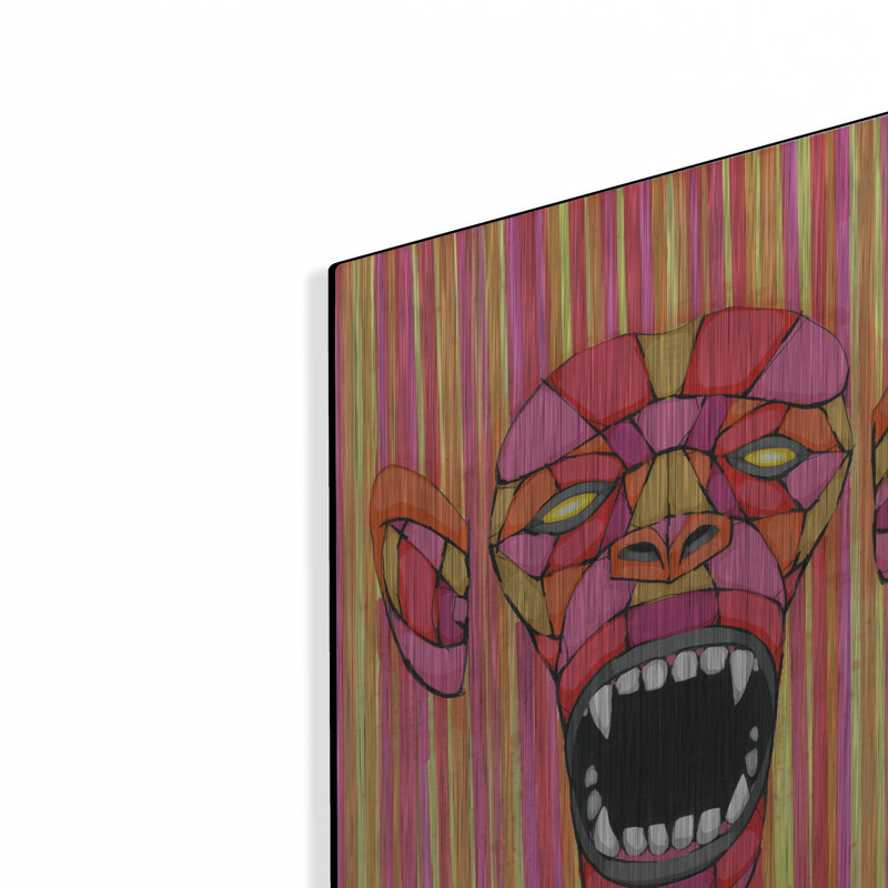 Trinx «Scream Thru The Spectrum» par Ric Stultz, mur en métal, H 16 po x l 12 po