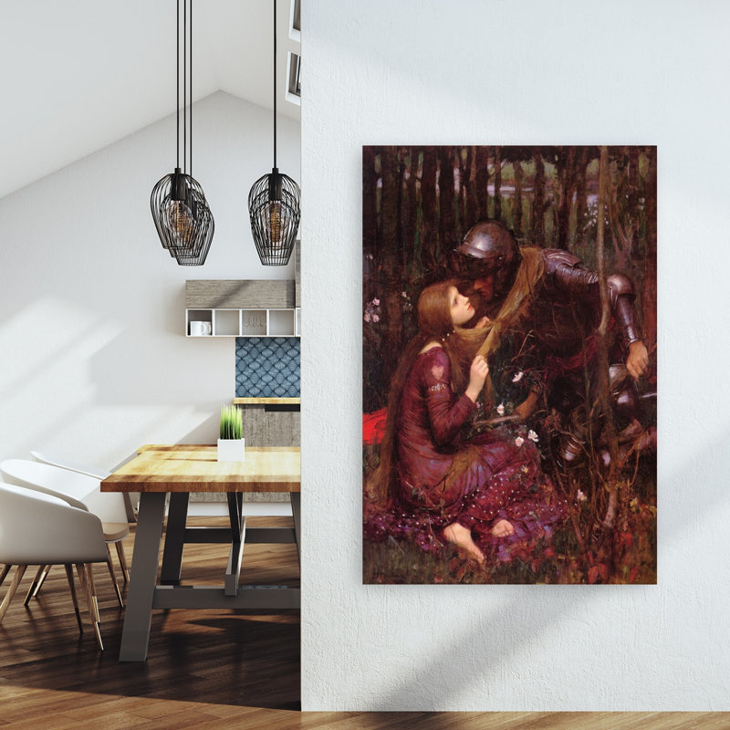 La Belle Dame Sans Merci Classic Contemporary Wall Art Print by John William Waterhouse - Wrapped Canvas Print