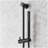 Vassor Thermostatic Shower System With 3 Body Sprays, Slide Bar and Hand Shower - Matte Black-117660616