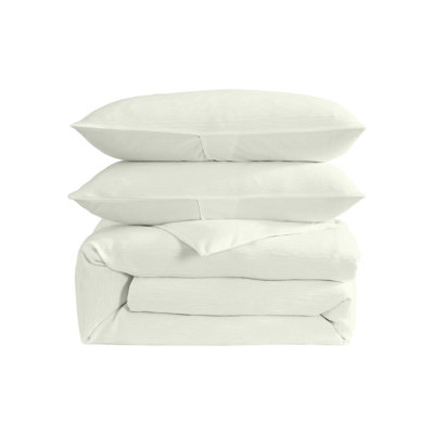 Laura Ashley Crinkle Green Duvet Cover Set