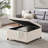 Gotelind Natural Square Storage Ottoman