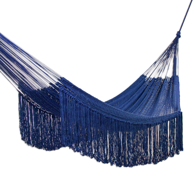 Cathrine 1 Person Spreader Bar Hammock, Navy Blue, 79" W x 94" L