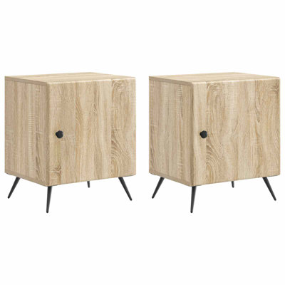 43cm W Manufactured Wood Bedside Table