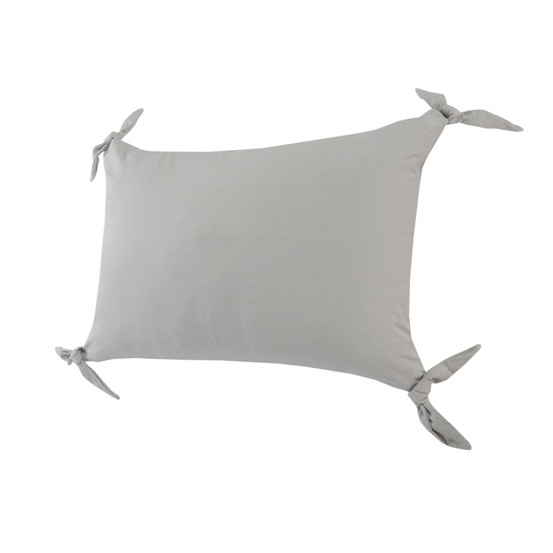 Coussin en coton Amrita, Gris clair, Housse de coussin seulement - sans coussin