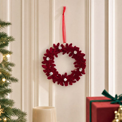 Décorations de Noël ornements d'arbre de Noël floqués