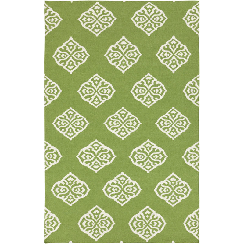 Tapis Géométrique De Péridot De Foi, 3'6" x 5'6"