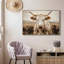Highland Cow Art, reproduction d'art sur toile moderne pour la cuisine de la chambre à coucher