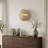 Natural Travertine Wall Sconce With Irregular Center Crack, Lunar White Wall Light Fixture For Bedroom, Living Room-629276123
