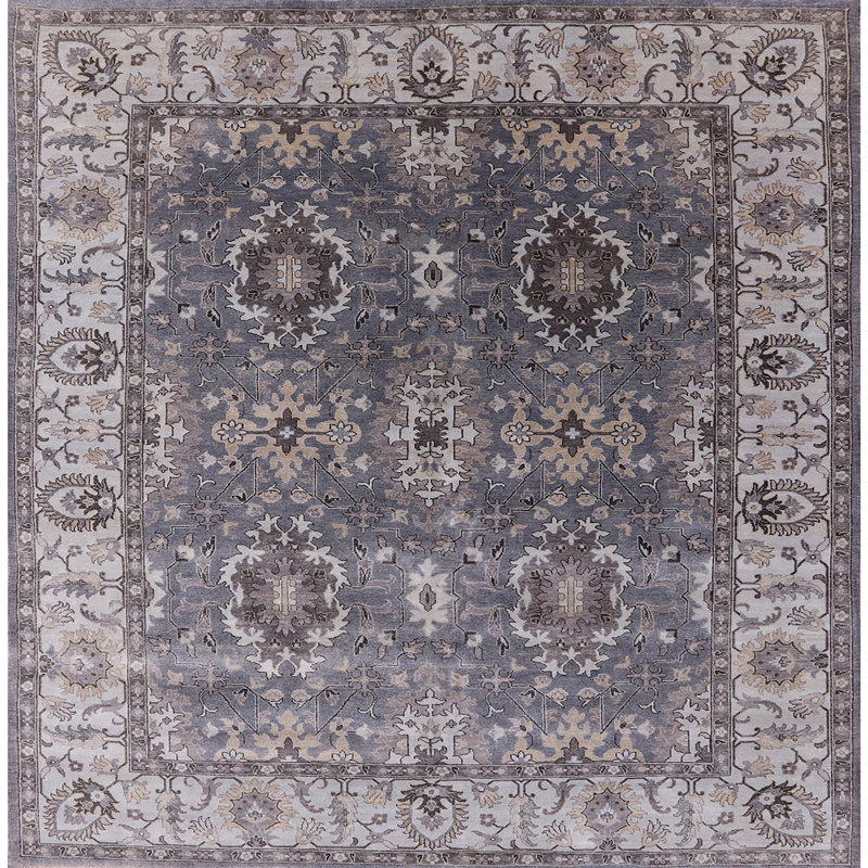 Tapis oriental brun clair Antranig, Carré 8 pi