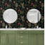 Papier peint adhésif Red Barrel Studio® Ebony Forest Flourish