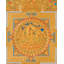 Thangka Tara Mandala blanc doré de qualité supérieure avec bordure dragon (Thangka sans brocart)
