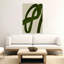 Verdant Curves Abstract Contemporary Minimalist Wall Art Print-134818143