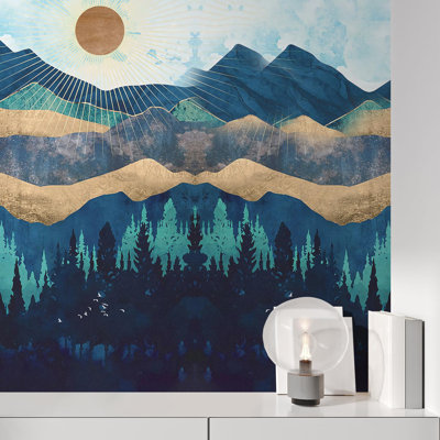 Abstract Mountains Peel & Stick Border