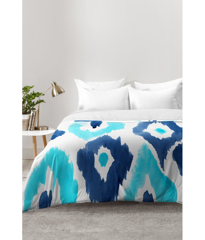 Natalie Baca Modern & Contemporary Polyester Abstract Comforter, Full/Queen Comforter + 2 Standard Shams