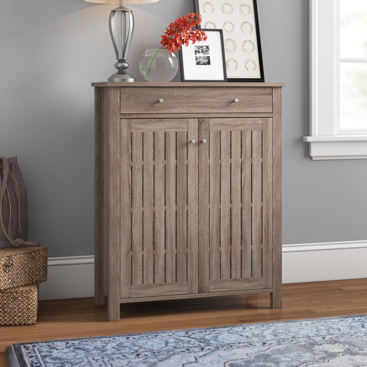 Monroe Lane Farmhouse Wood Cabinet, Brown