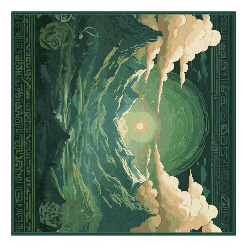 Spirit Temple Rug, Square 6'