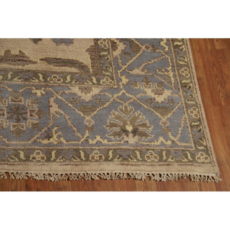 Tapis indien en laine Camel Oushak 8 x 10