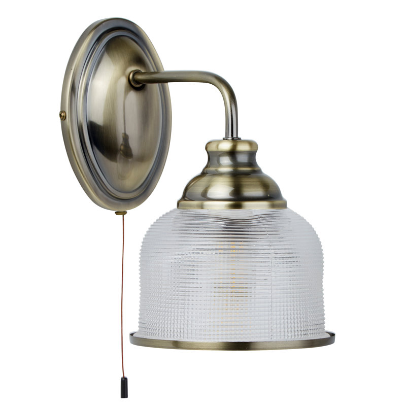 Asner Armed Sconce, Antique Brass