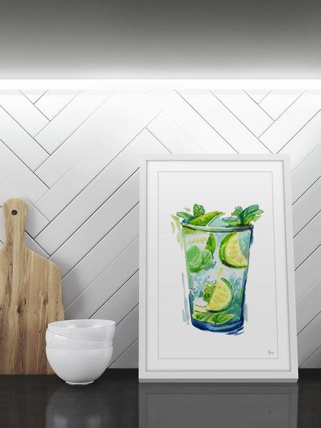 Eyre Tarney - Single Picture Frame Painting, 61cm H x 41cm W x 3.81cm D