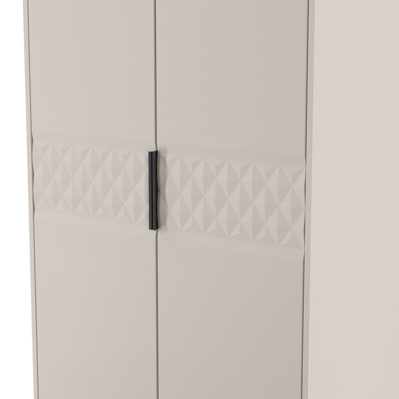Bethanne 2 Drawer Double Wardrobe, Beige