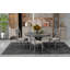 Ensemble de table de salle à manger extensible et de chaises rembourrées Trexm Retro-1356250501