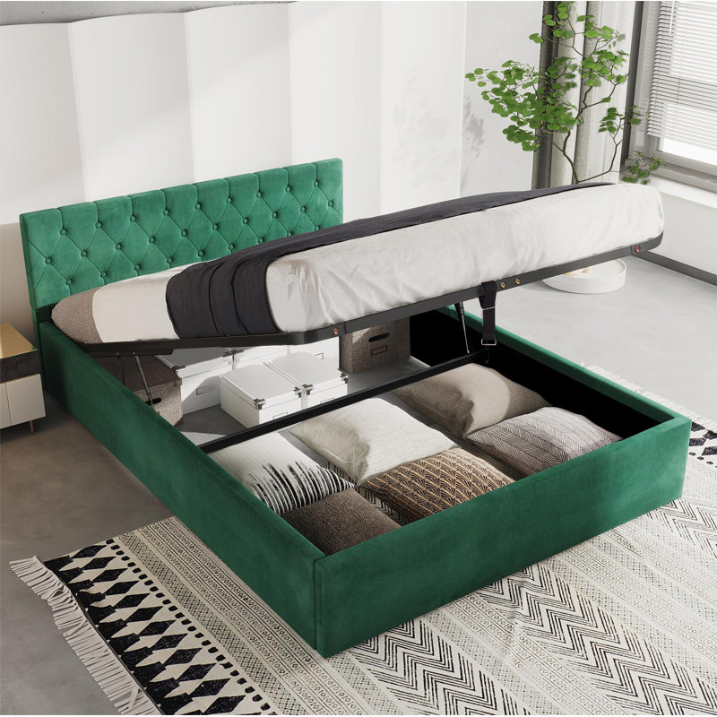 Pearsonville Upholstered Lift Up Storage Bed