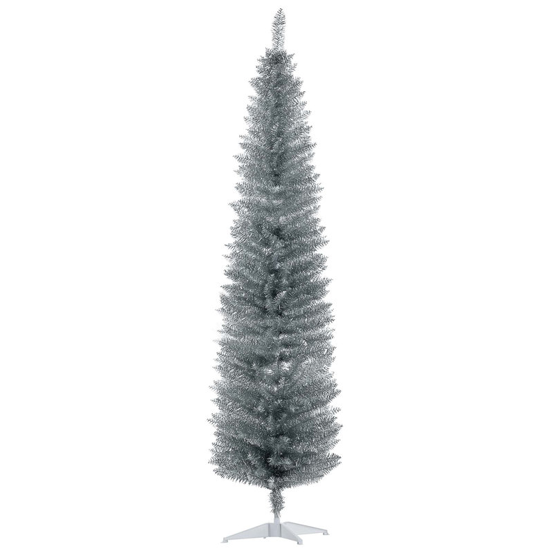 Arbre de Noël artificiel au crayon, arbre de Noël mince avec extrémités de branches réalistes, 6.9'