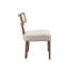 Faranda Mid Century Modern Dining Chairs Farmhouse Linen Fabric Upholstered Accent Chairs Curved-2117576846-2117576847