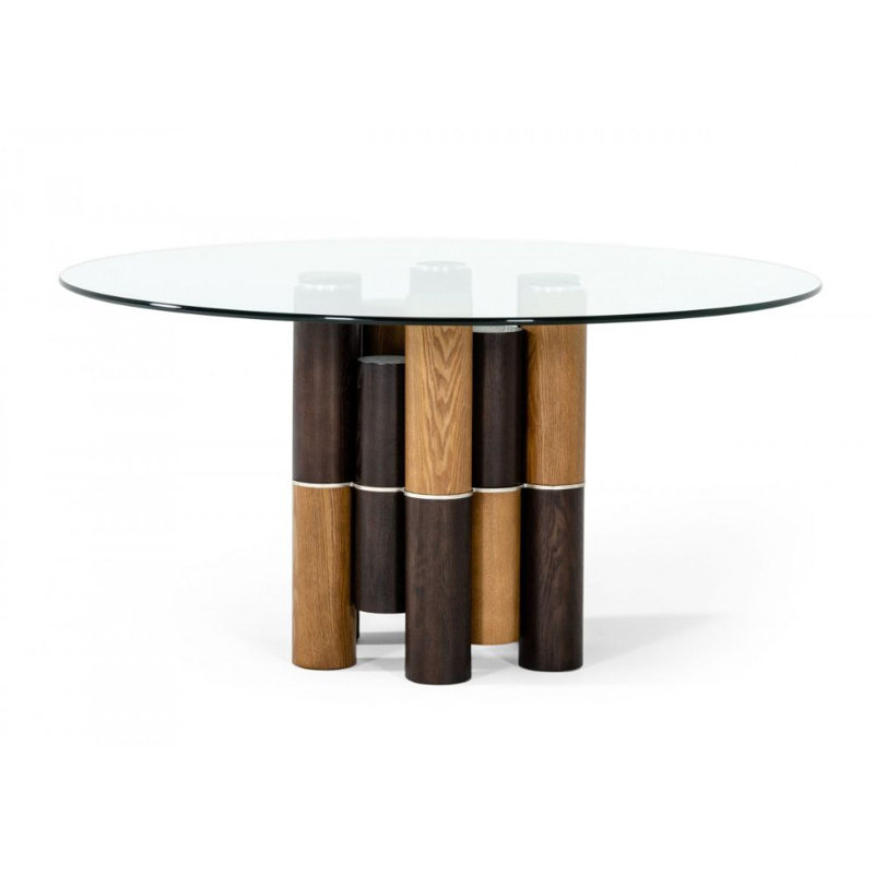 Round Glass Top Dining Table