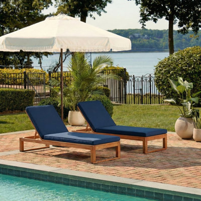 Faunce 80.9" Long Reclining Eucalyptus Single Chaise with Cushions by Mercury Row