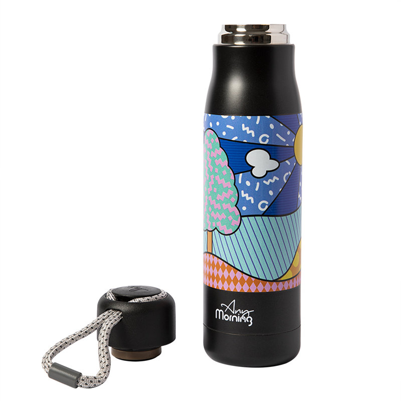 Tasse de voyage isotherme Any Morning de 590 ml (20 oz) en acier inoxydable avec couvercle étanche