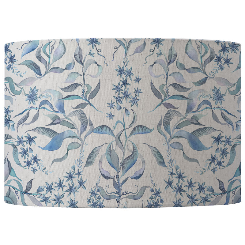 Round Lamp Shade, Green, 21cm H x 30cm W x 30cm D