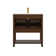 30" Walnut Single Sink Bathroom Vanity with Solid Surface Composite Top