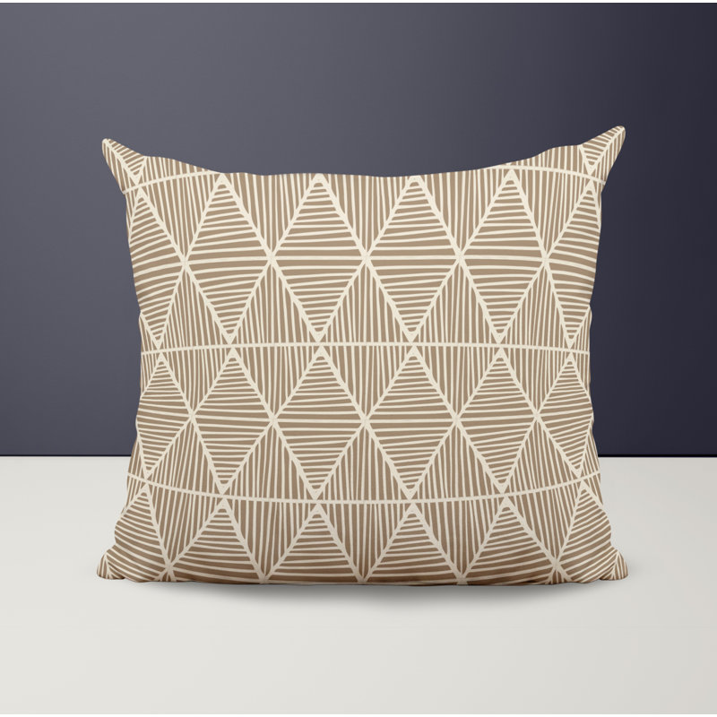 Housse et insert de coussin décoratif en polyester, Beige, L 15 po x H 15 po
