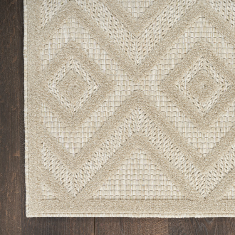 Klowie Geometric Indoor/Outdoor Area Rug, Rectangle 6' x 9'