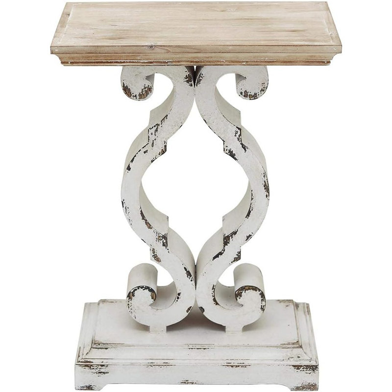 Table de bout Rustic Farmhouse, table de chevet en bois naturel