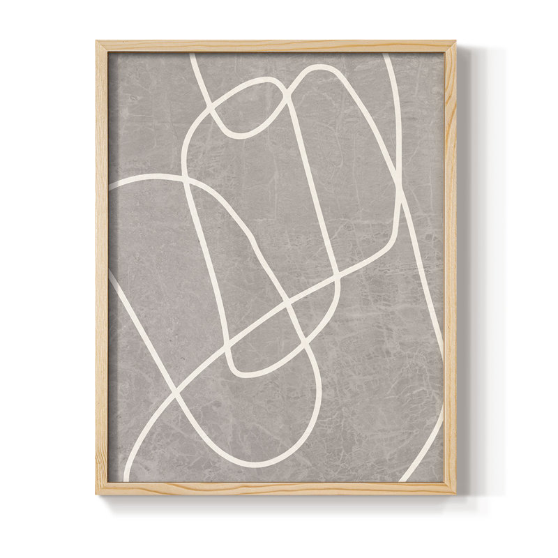Fissures II Framed Print - Solid Wood, 11" H x 9" W