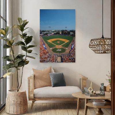 Mets Game At Shea Stadium Abstract Contemporary Landscape Architecture Art