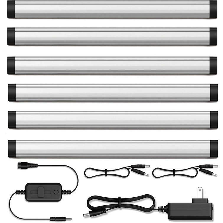 Inlight 12-inch Plug-in LED Under Counter Lights for Kitchen, Pack of 6