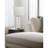 Ini Glass and Iron Table Lamp with Cotton Drum Shade 