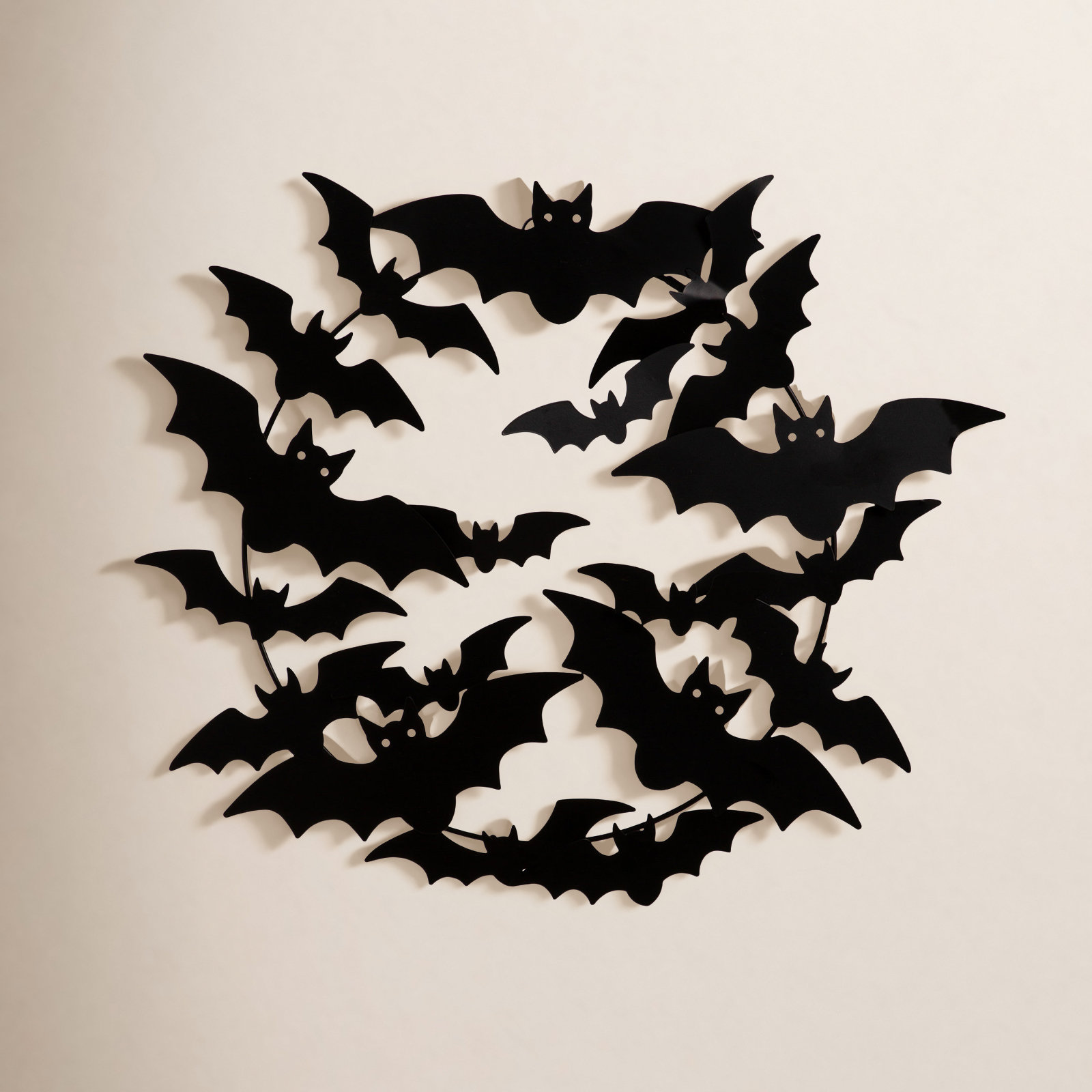 Metal Bat Halloween Indoor/Outdoor Wreath