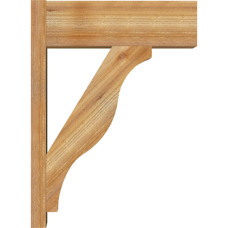 Funston Block Outlooker, 22" D x 30" H, 8" W Western Red Cedar (Rough Sawn)