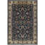Sultanabad Hand-Knotted High-Quality Black and Gold Area Rug