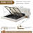 Modern Channel-Tufted Upholstered Bed with Integrated Nightstands, King, Cream Velvet-206300169-206300183