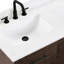 Ensemble de meuble-lavabo autoportant 55 po avec double comptoir blanc Carrara-2007580882