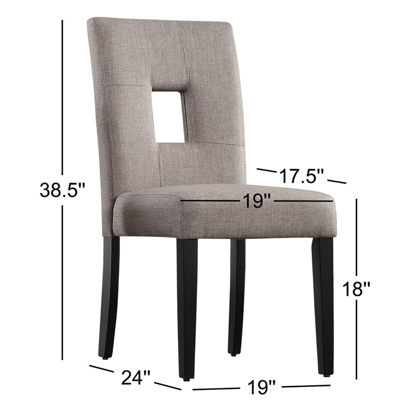 Chaise de salle à manger rembourrée Aayush