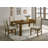 Liyo Set Of 2 Side Dining Chairs, Brown Wood Frame, Beige Fabric Seating
